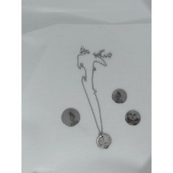 COLGANTE REDONDO CON CADENA INCLUIDA DE 2,5CM DE DIAMETRO