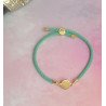 Pulsera Cierre Arbol Ajustable con Plaquita de Acero Inoxidable