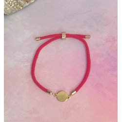 Pulsera Cierre Ajustable con Plaquita de Acero Inoxidable