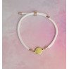 Pulsera Cierre Ajustable con Plaquita de Acero Inoxidable