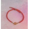 Pulsera Cierre Ajustable con Plaquita de Acero Inoxidable