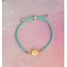 Pulsera Cierre Ajustable con Plaquita de Acero Inoxidable