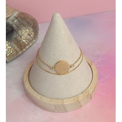 Pulsera de Acero Inoxidable Doble