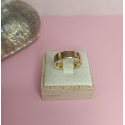 ANILLO DE ACERO DORADO