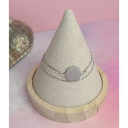 Pulsera de Acero Inoxidable Doble