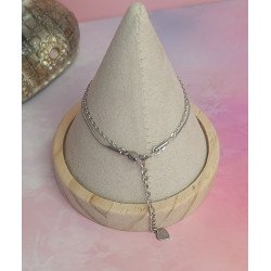 Pulsera de Acero Inoxidable Doble