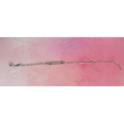 Pulsera con Placa Recta para Niños