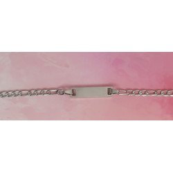 Pulsera con Placa Recta para Niños