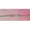 Pulsera con Placa Recta para Niños