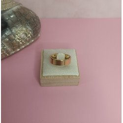 ANILLO DE ACERO DORADO