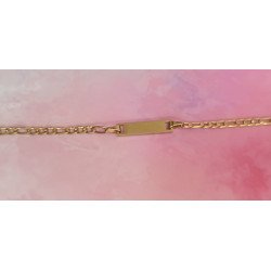 Pulsera con Placa Recta para Niños