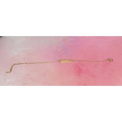 Pulsera con Placa Corazon Bebe