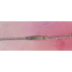Pulsera con Placa Ovalada Bebe