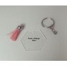 LLAVERO METACRILATO LASER ROMBO
