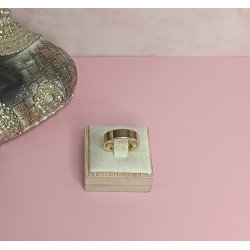 ANILLO DE ACERO DORADO