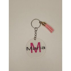 LLAVERO METACRILATO LASER CORAZON