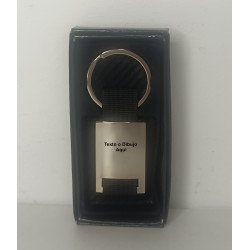 LLAVERO DE ACERO RECTANGULAR