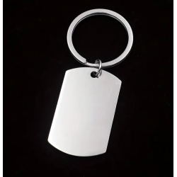LLAVERO DE ACERO INOXIDABLE RECTANGULAR