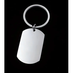 LLAVERO DE ACERO INOXIDABLE RECTANGULAR