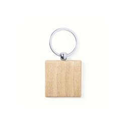 Llavero de madera cuadrado
