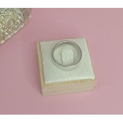 ANILLO DE ACERO PLATA