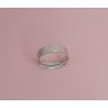 ANILLO DE ACERO PLATA