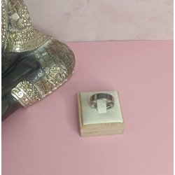 ANILLO DE ACERO PLATA