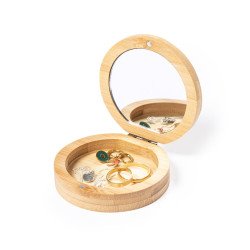 JOYERO DE MADERA CON ESPEJO