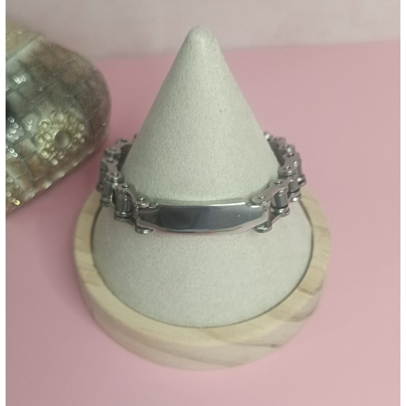 PULSERA DE ACERO CON CADENA DE MOTO