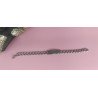 PULSERA ESCLAVA DE ACERO CON PLACA DE 11 X 45 MM