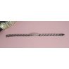 PULSERA DE ACERO CALADA CON PLACA DE 8X41 MM