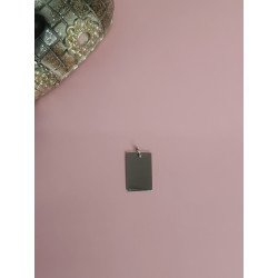 COLGANTE DE PLATA RECTAGULAR