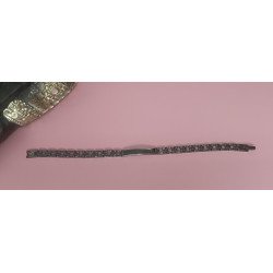 PULSERA DE ACERO CON PLACA DE 6X30 MM