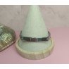 PULSERA DE ACERO CON PLACA DE 8X49 MM