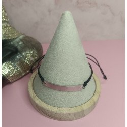 PULSERA ALARGADA OVALADA PLATA DE 4 CM