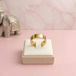ANILLO DE ACERO DORADO
