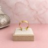 ANILLO DE ACERO DORADO