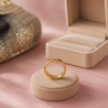 ANILLO DE ACERO DORADO