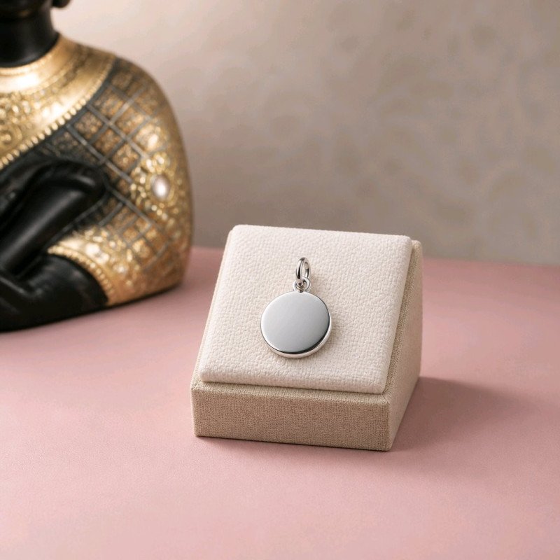 COLGANTE DE PLATA DE  13 MM