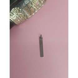 COLGANTE DE PLATA LINGOTE DE  4X30 MM