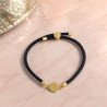Pulsera Cierre Arbol Ajustable con Plaquita de Acero Inoxidable
