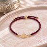 Pulsera Cierre Arbol Ajustable con Plaquita de Acero Inoxidable