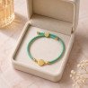 Pulsera Cierre Arbol Ajustable con Plaquita de Acero Inoxidable