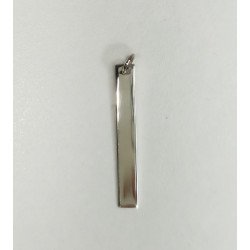 COLGANTE DE PLATA LINGOTE DE  4X30 MM