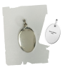 COLGANTE DE PLATA OVALADO DE 24X14 MM