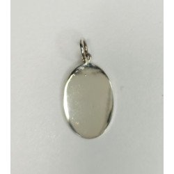 COLGANTE DE PLATA OVALADO DE 24X14 MM