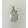 COLGANTE DE PLATA OVALADO DE 24X14 MM