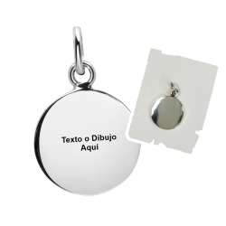 COLGANTE DE PLATA DE  13 MM