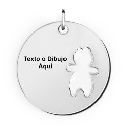 COLGANTE DE PLATA PARA NIÑO