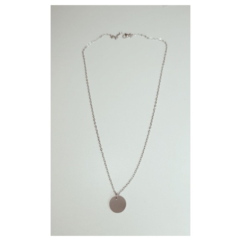 COLGANTE REDONDO CON CADENA INCLUIDA DE 1,5CM DE DIAMETRO